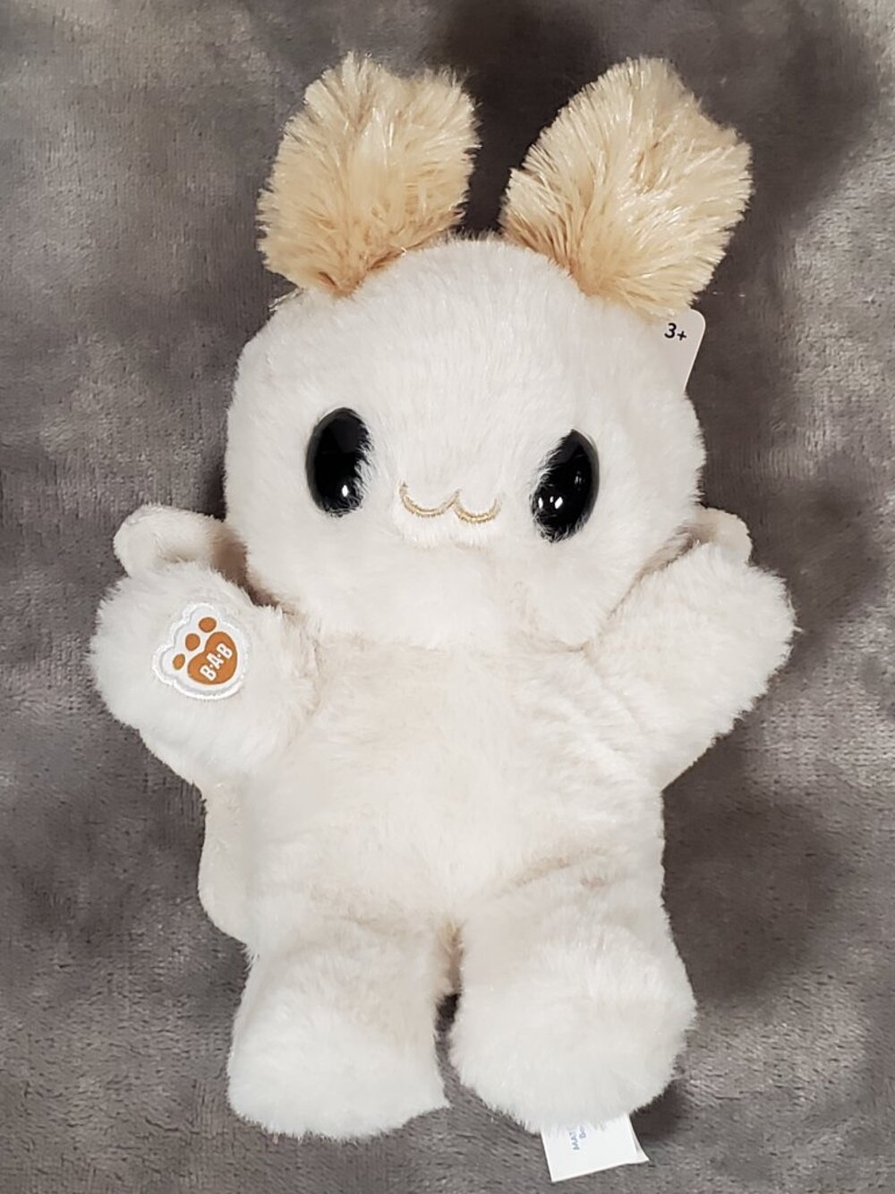 Build A Bear Mini Beans Sky Puppy Moth White Mothman Bear Plush Toy NEW